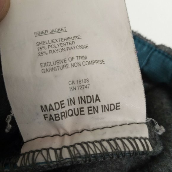 Mobius Vintage Women's Zip-Up Long Sleeve jacket Gray Black Green Size 6 (M) - Picture 7 of 12